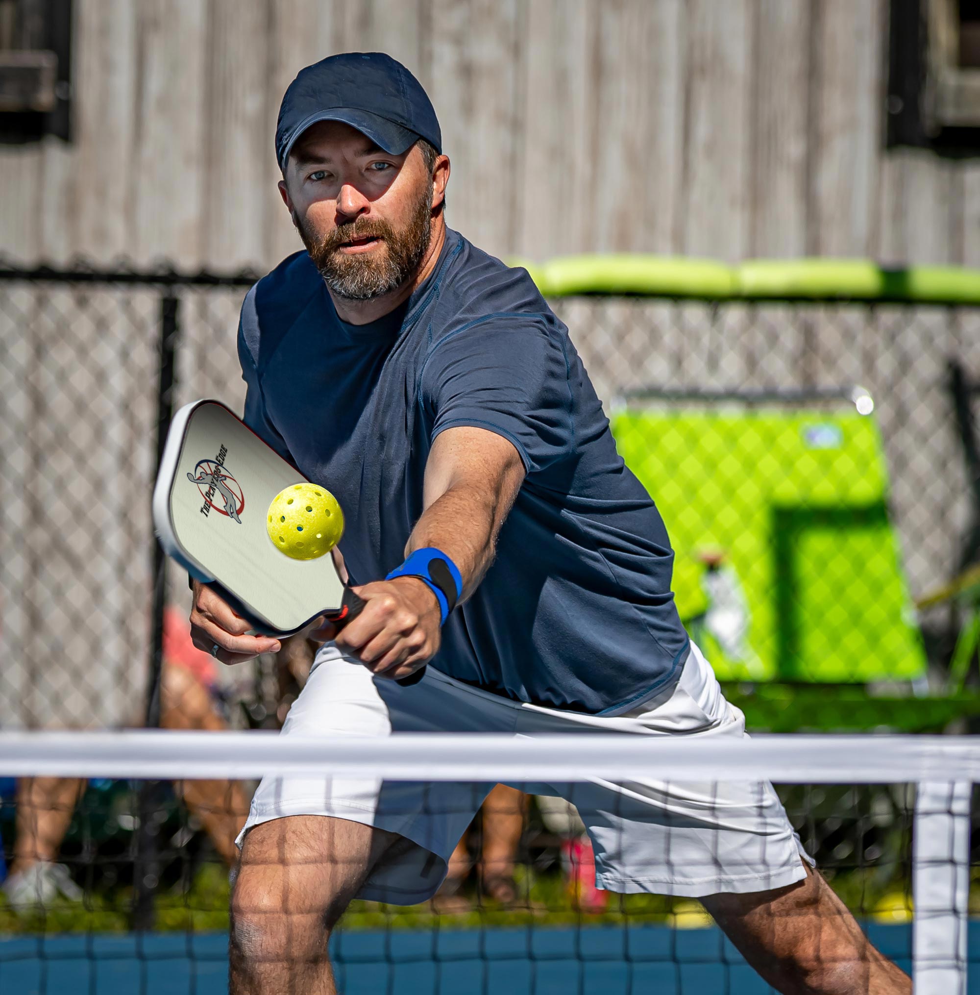 Man playing Pickleball